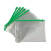 Pack of 12 A5 Green Zip Zippy Bags