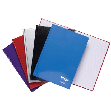 5 x Casebound A5 80 Sheet Notebooks