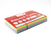 Pack of 100 Silvine Ruled Record Cards 152x101mm - Assorted Colours