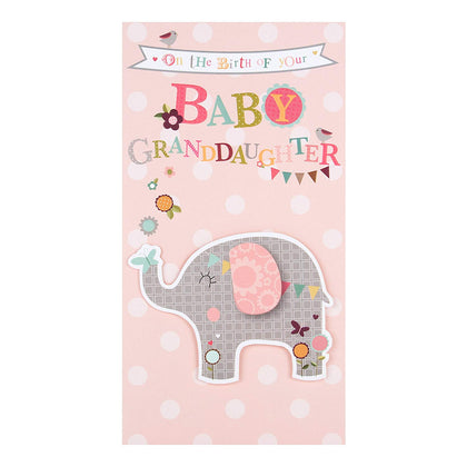 On the Birth of Your Baby Granddaughter Congratulation Card