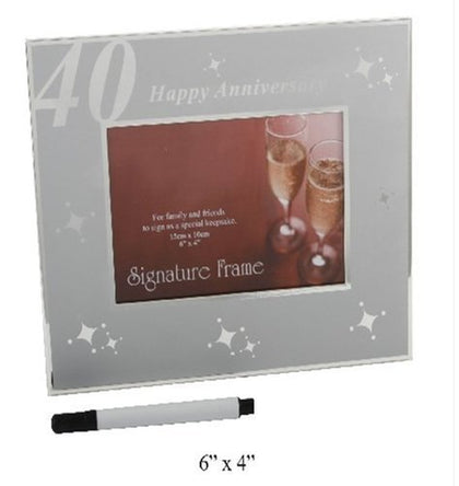 Celebrations Signature Frame 40th Anniversary 6