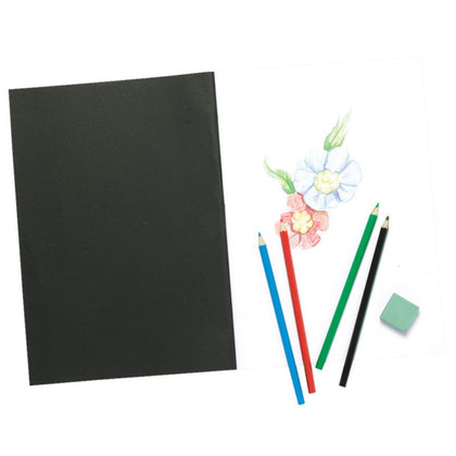 A4 Black Card Cover Sketch Book