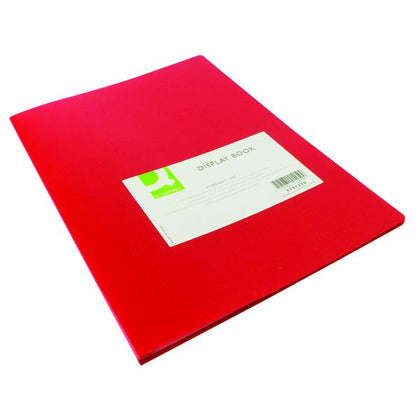 20 Pockets Red Polypropylene Display Book