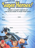 Pack of 10 Justice League Batman Superman Flash Party Invitations