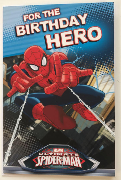 Marvel Ultimate Spiderman for the Birthday Hero Birthday Card