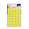 Pack of 140 13mm Fluorescent Yellow Labels