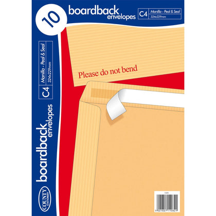 Pack of 10 C4 Board Back Envelopes