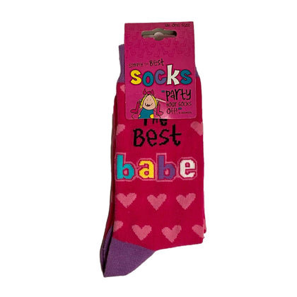 Simply The Best Babe Socks