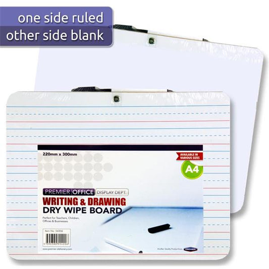 A4 Writing & Drawing Whiteboard with Marker by Premier Office