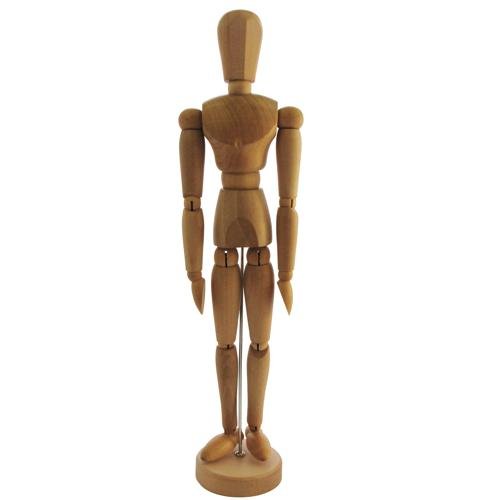 4.5" Wooden Male Manikin
