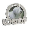 Juliana 2 Tone Silver Plated Dog Photo Frame 3"x3" Woof