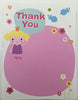 Pack of 20 Girls Pink Thank You Sheets and Envelopes by Carlton Cards