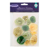 Pack of 12 Decorative Paper Flowers by Icon Craft