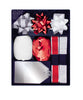 Pack of Silver and Red Gift Wrapping Accessory Set