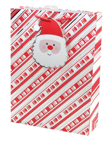 Santa Text With Giant Tag Design Extra Large Christmas Gift Bag