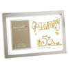 Tracey Russell Photo Frame & Glitter Print Mount - 50th Anniversary