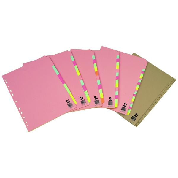 Article Divider A4 12-Part Multi-Punched Subject Dividers– Choice Wholesale