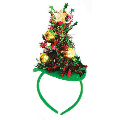 Tinsel Christmas Tree Design Headband