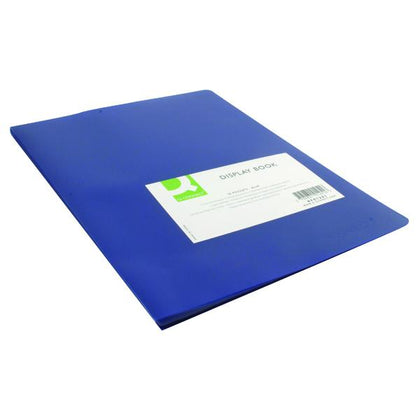 Blue Q-Connect Polypropylene Display Book 20 Pocket