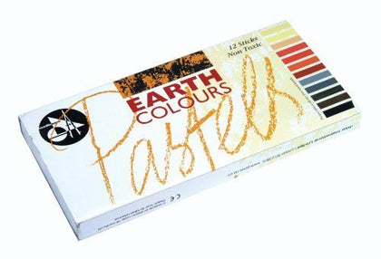 Jakar Assorted Earth Coloured Pastels Sticks (Pack of 12)