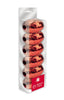 Pack of 6 Christmas Red Ribbon Cops