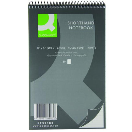 Feint Ruled Shorthand Notebook 160 Pages 203x127mm (Pack of 20)