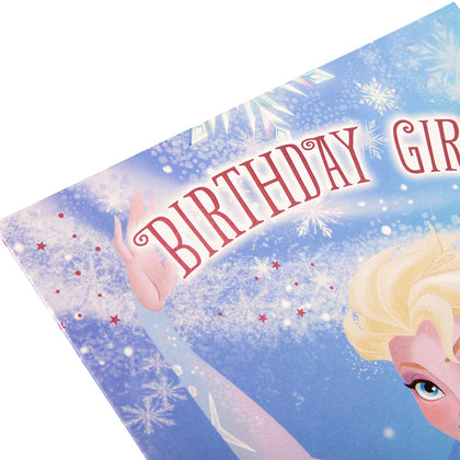 Disney Frozen Sparkling Design Girl Birthday Card