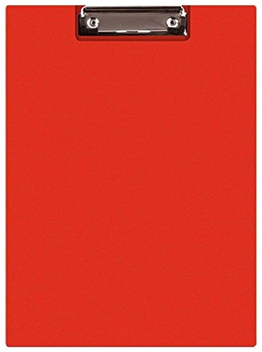 Q-Connect PVC Foldover Clipboard Foolscap Red
