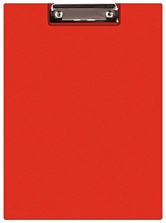Q-Connect PVC Foldover Clipboard Foolscap Red