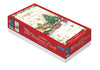 Box of 20 Snow Design Luxury Slim Christmas Greetings Cards With Envelopes