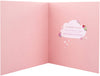 A Beautiful New Baby Girl Foil Finish Cute Design Congratulations Card