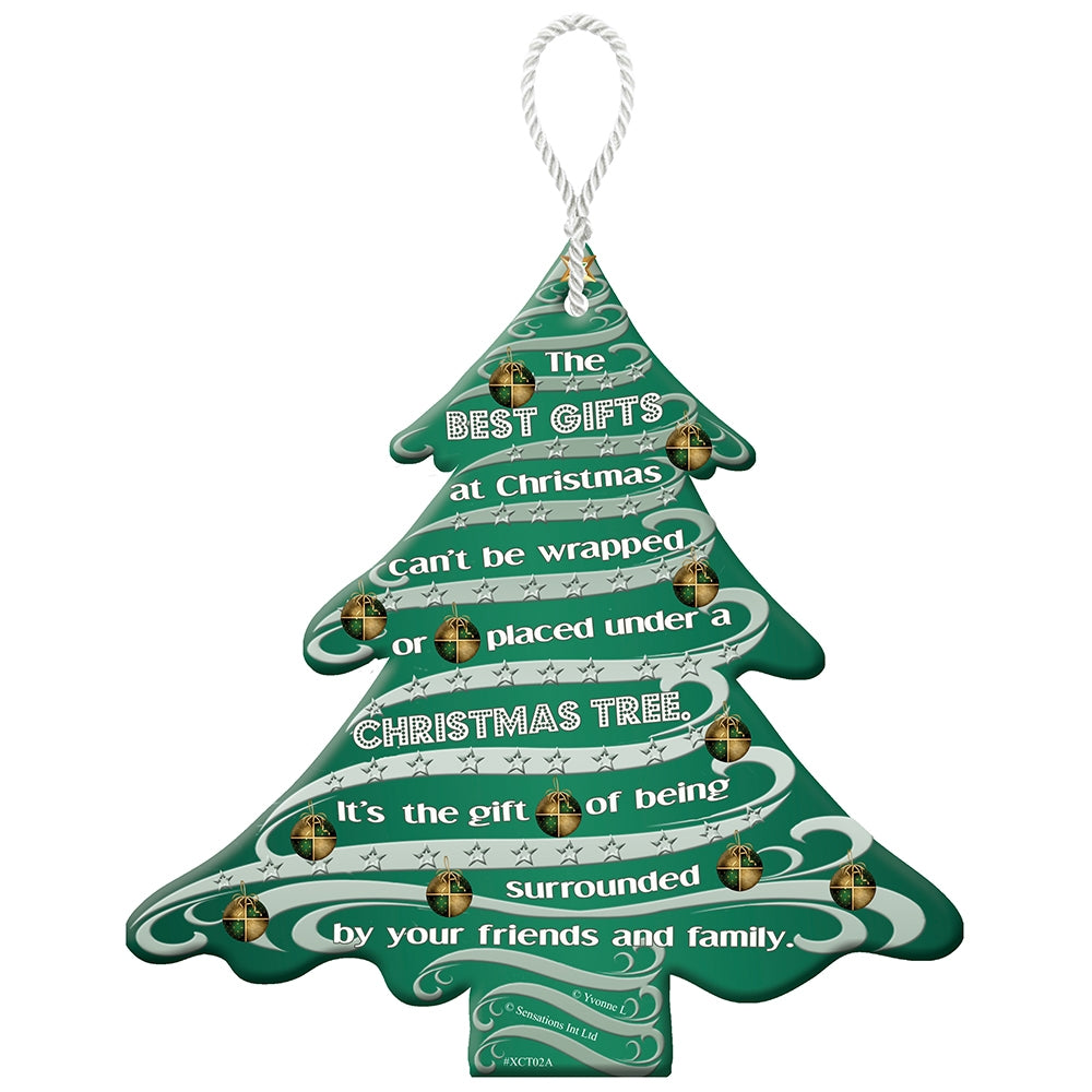 Best Gifts at Christmas Tree Design Hanging Plaque
