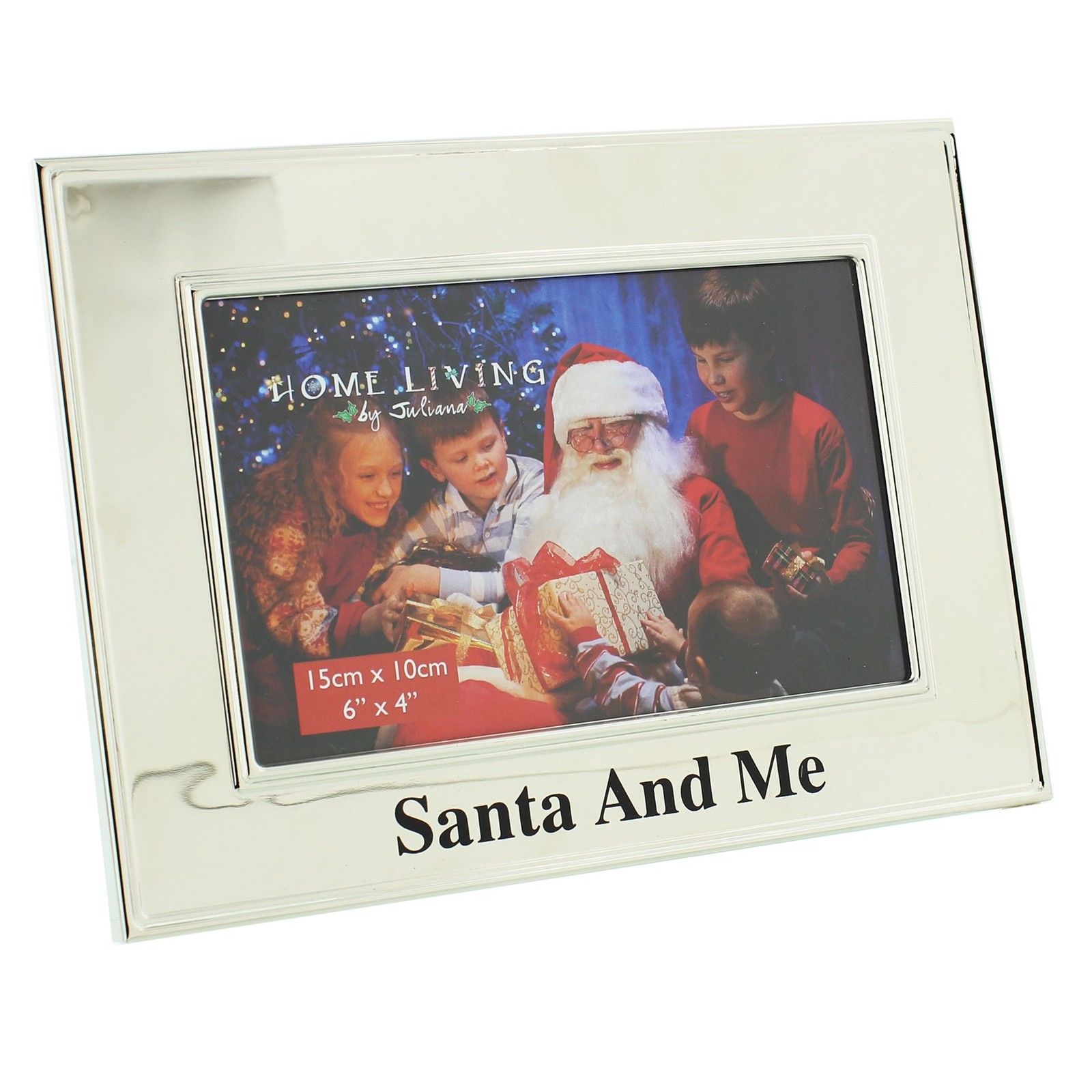 Me and Santa Silver Plated Photo Frame