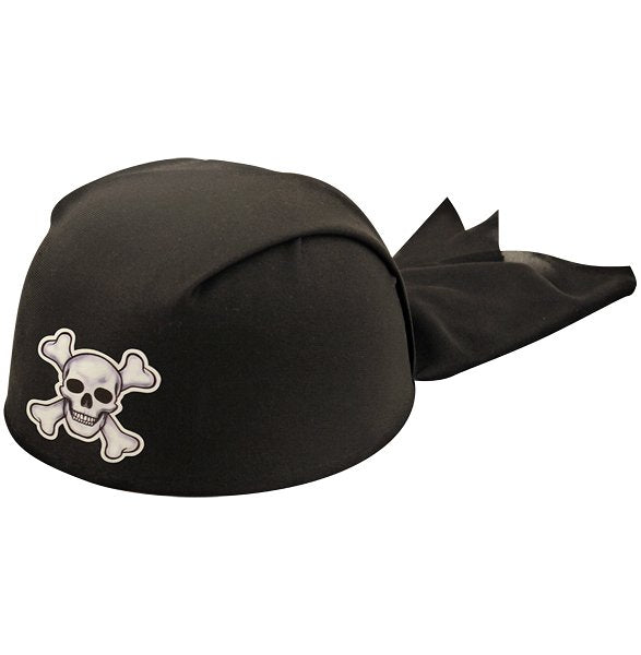 Halloween Black Adult Pirate Bandana Hat