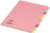 Concord Divider 10-Part A5 160gsm Pastel Colours 72199