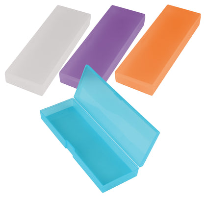 Tuff Pencil Case Box Translucent Assorted Colours