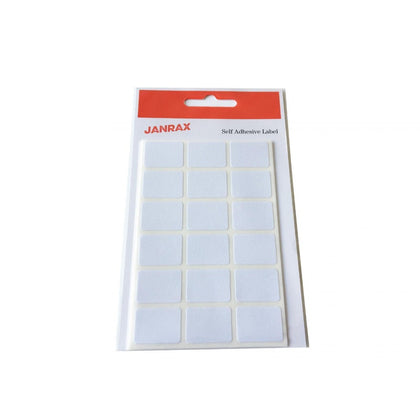 Pack of 126 White 16x22mm Rectangular Labels - Adhesive Stickers