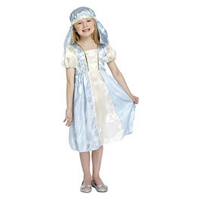 Child Nativity Mary Fancy Dress Up Costume Ages 4-6 Years