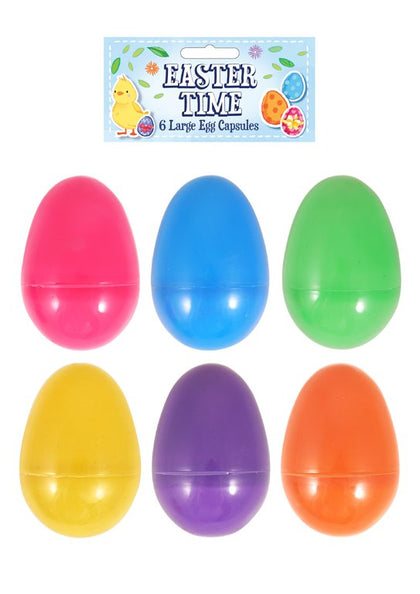 Pack of 6 8cm Easter Egg Capsules