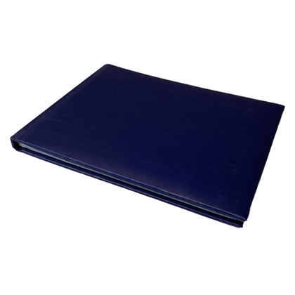 Plain Cover Navy Blue Autograph Book by Janrax - Signature End of Term School Leavers