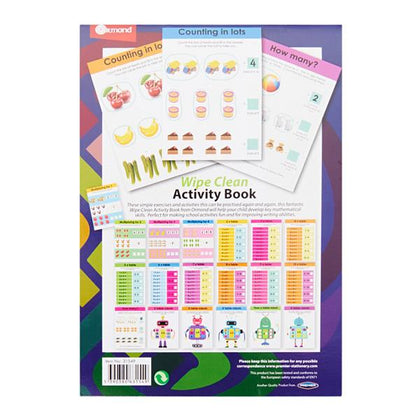A5 22 Pages Wipe Clean Activity Multiply Book With Pen by Ormond