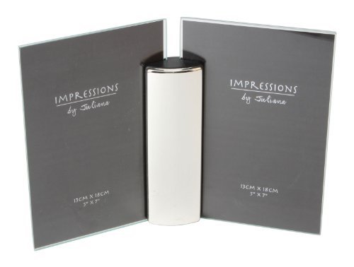 Impressions Silverplated Aperture Frame with Central Baton 2 x 5"x7"