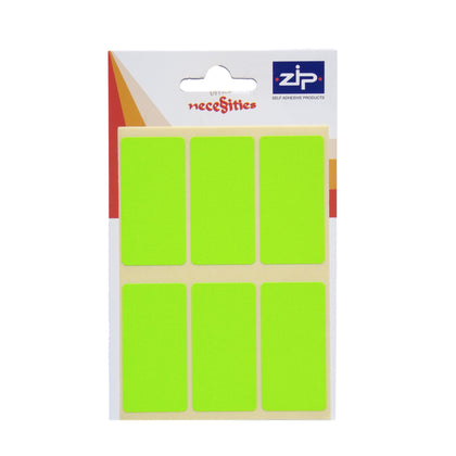 Pack of 24 25 x 50mm Fluorescent Green Labels