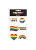 Pack of 6 Pieces Pride Temporary Tattoos