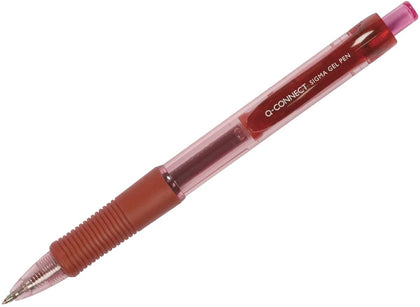 Pack of 12 Red Sigma Retractable Gel Pens