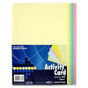 Pack of 50 Sheets A4 Rainbow Assorted Pastel Colour 160gsm Card by Premier Activity