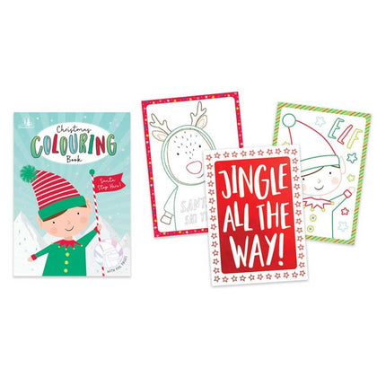 Elf or Snowman Design Christmas Colouring Book
