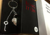 Crystals Key & Lock Keychain made with Crystals