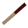 Burgundy Fabric Foldable Hand Held Bamboo Wooden Fan