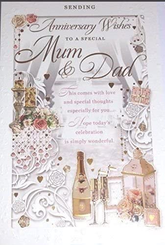 Anniversary Wishes To Special Mum & Dad Opacity Card